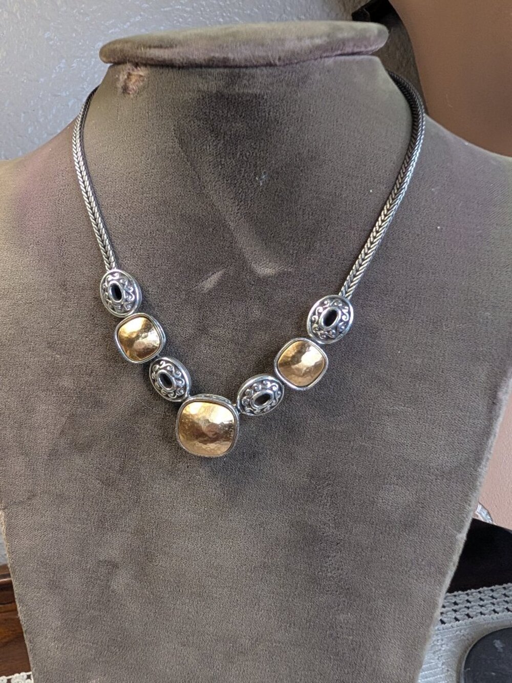 Brighton Silver and Gold Two Tone Necklace